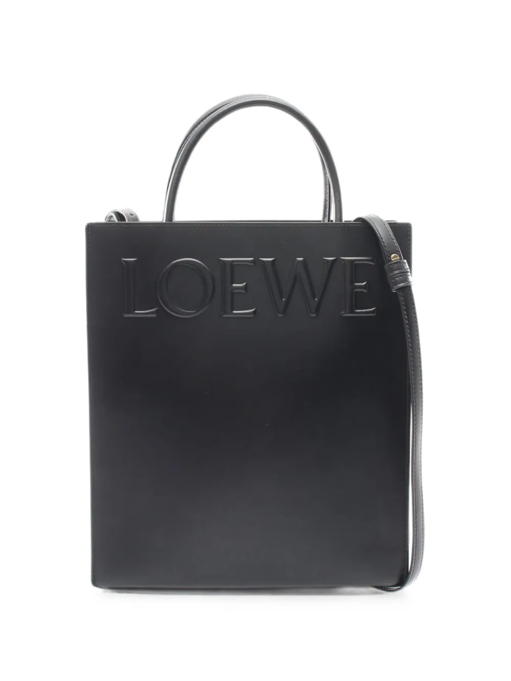Loewe Pre-Owned 2010s Standard A4 leather tote bag - Black