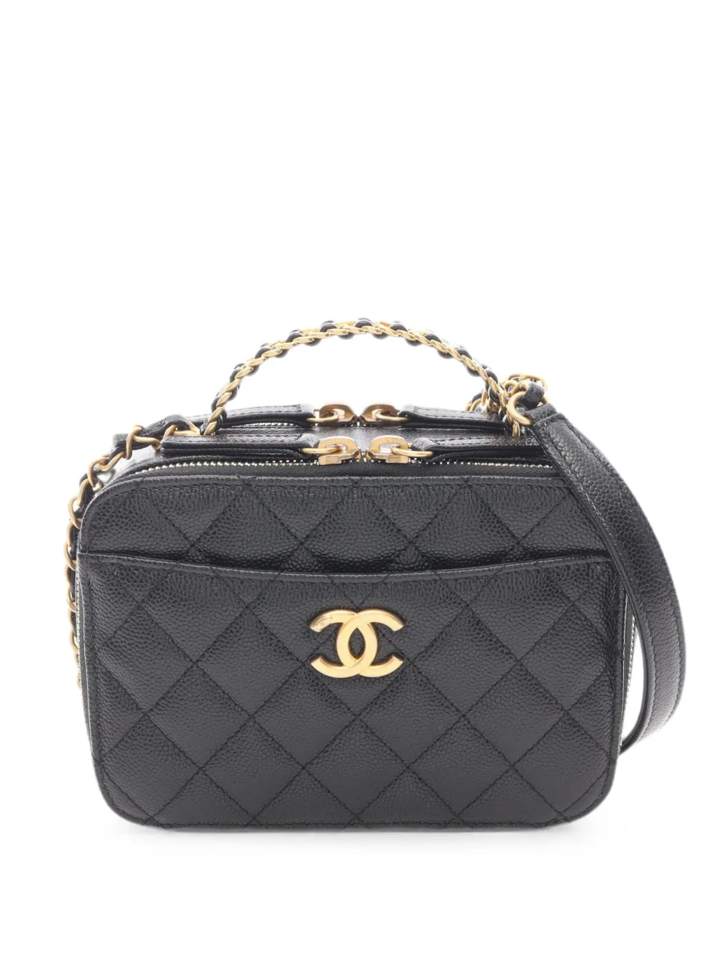 CHANEL Pre-Owned 2021s Matelassé diamond-quilted mini bag - Nero