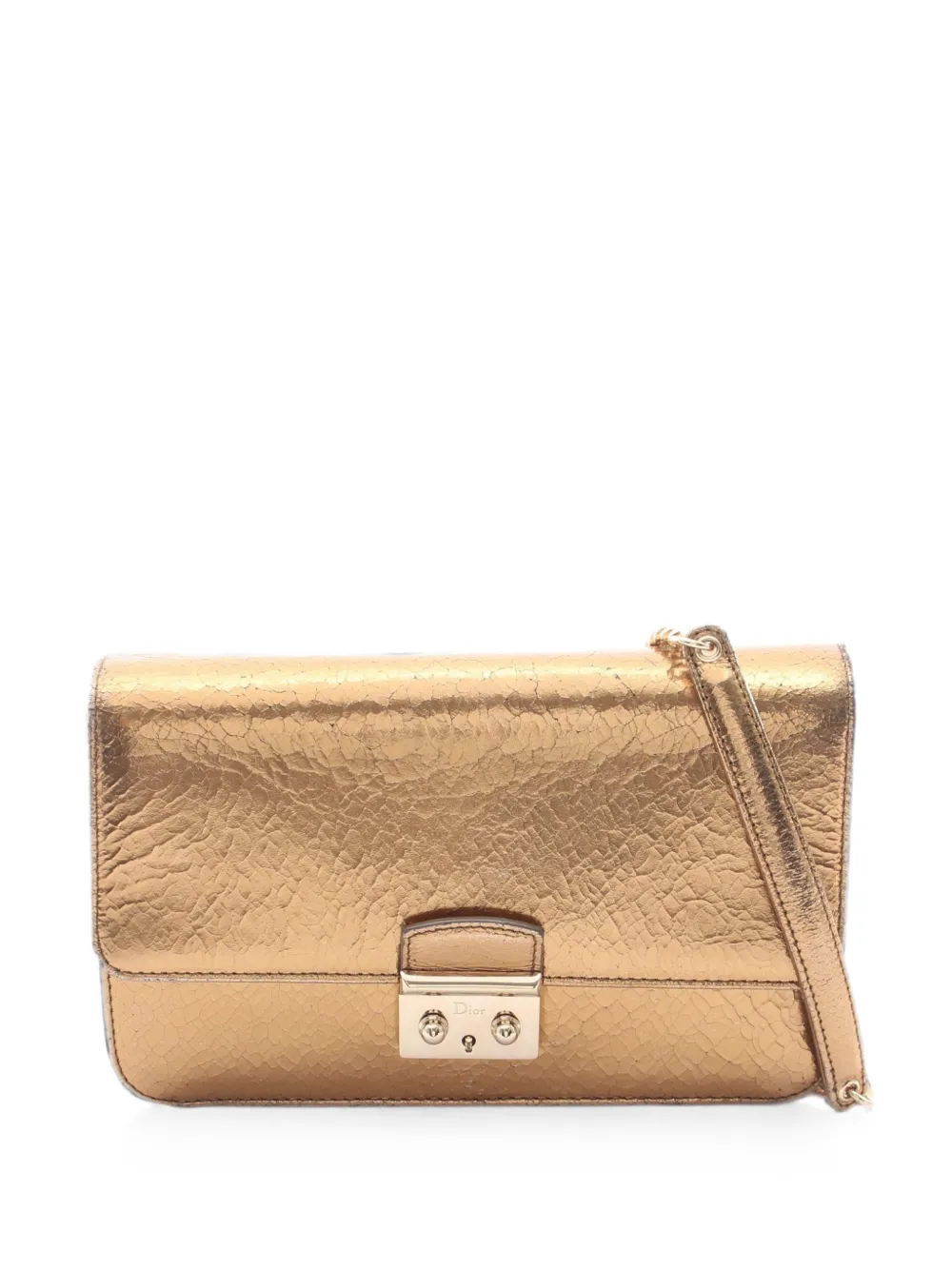 Christian Dior Pre-Owned 2000s logo chain shoulder bag - Oro
