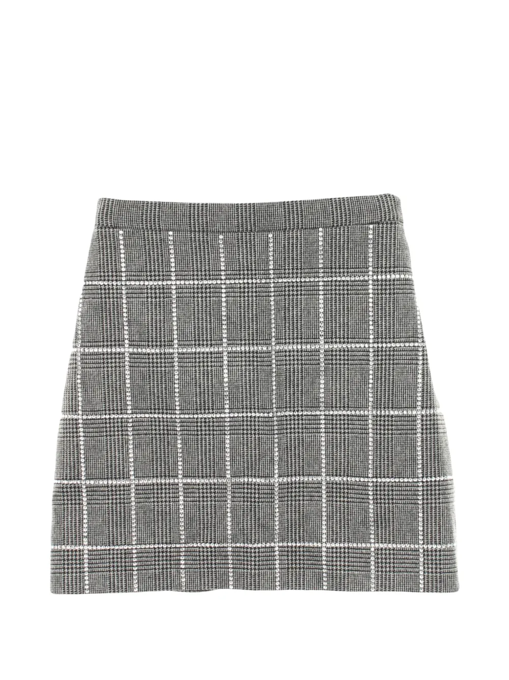 Miu Miu Pre-Owned 2000s rhinestone-embellished mini skirt - Grigio