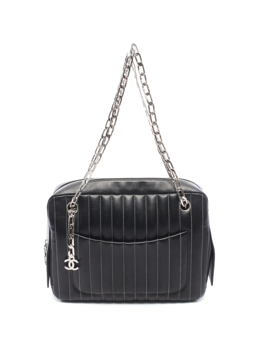 CHANEL Pre-Owned 2005-2006 Mademoiselle chain shoulder bag - Black
