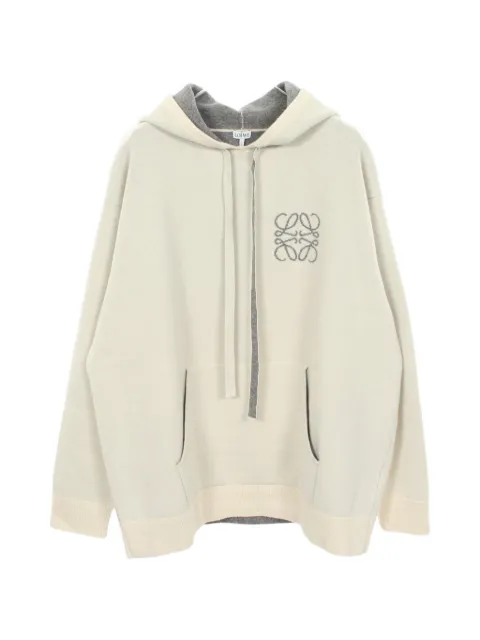 Loewe Pre-Owned 2010s Anagram knitted wool hoodie