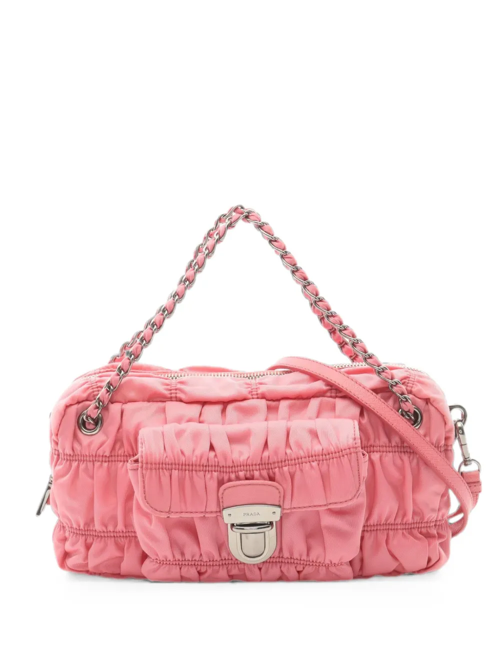 Prada Pre-Owned 2000s Gaufré chain tote bag - Rosa