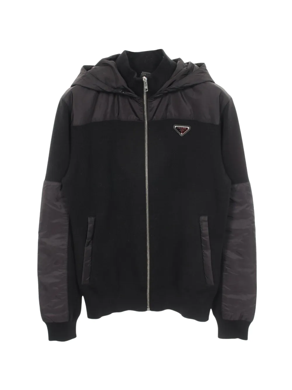 Prada Pre-Owned 2010s logo-detail hoodie - Nero
