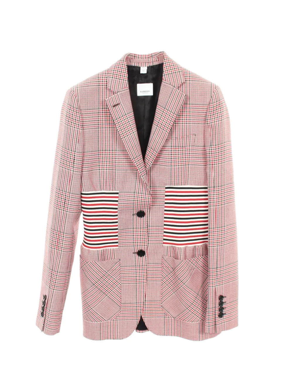 Burberry Pre-Owned 2010s plaid-print tailored jacket - Rosa