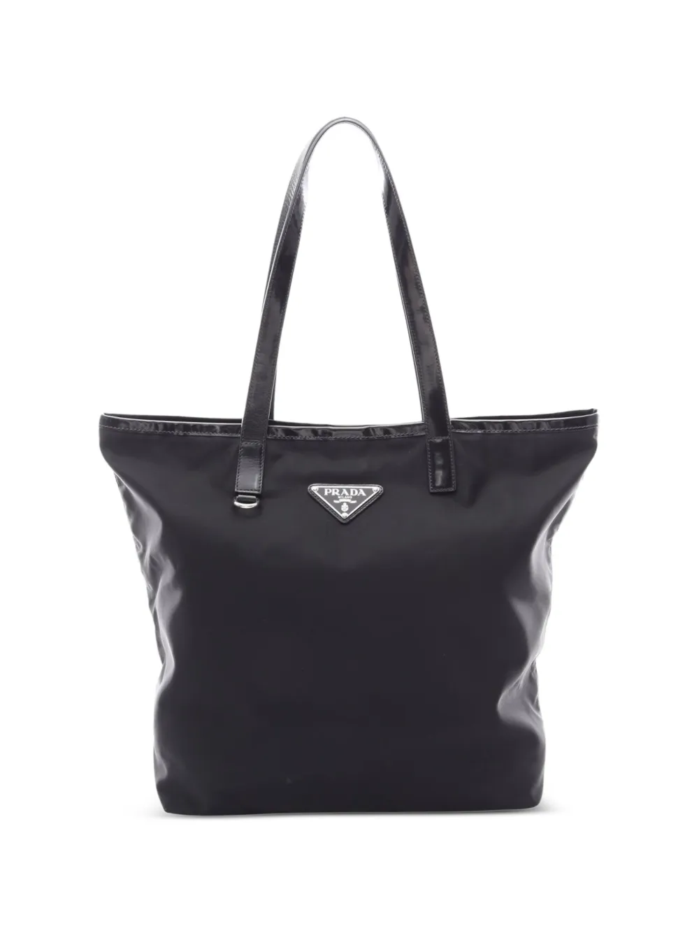 Prada Pre-Owned 2010s Triangle-logo tote bag - Nero