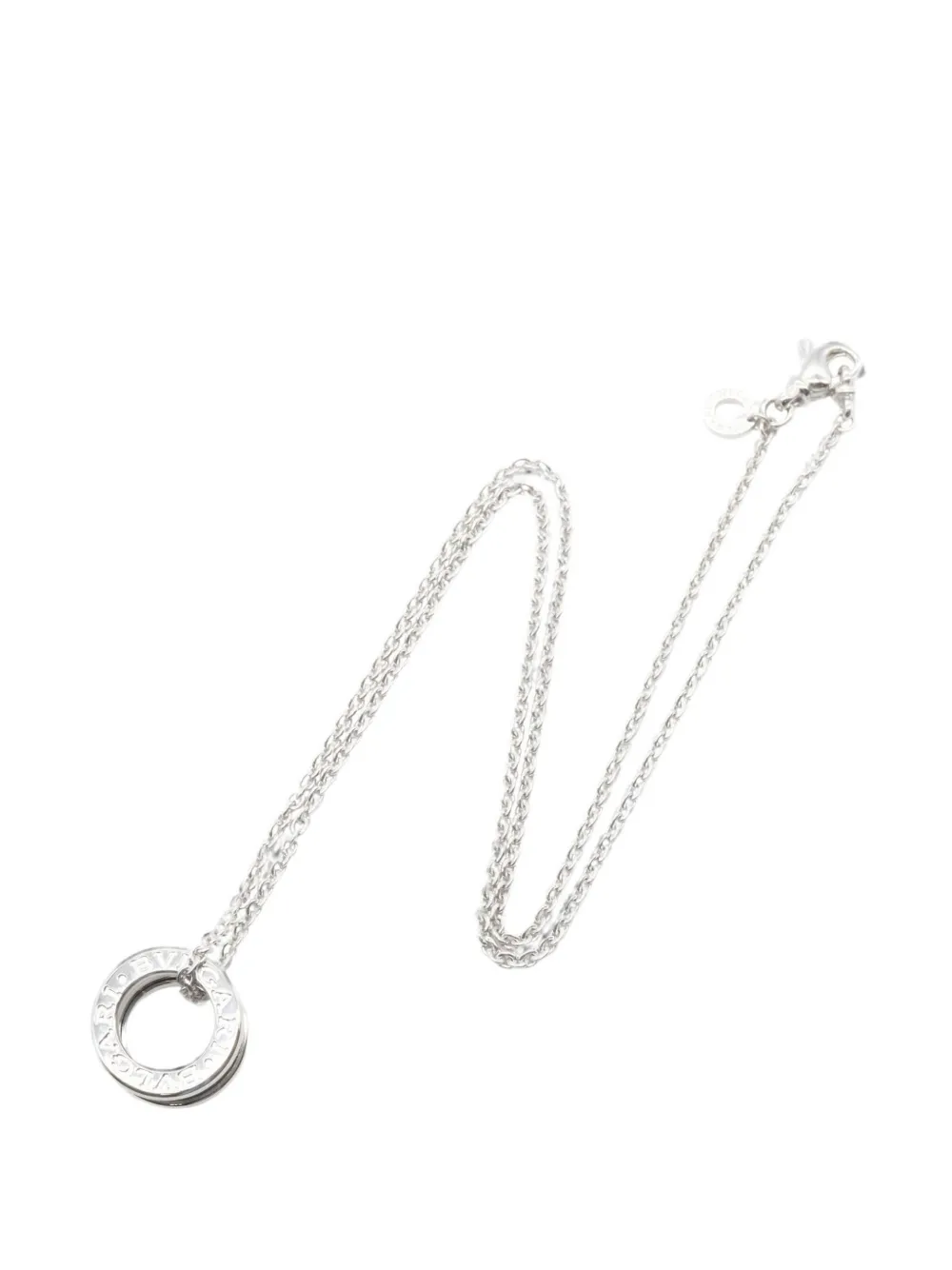 Bvlgari Pre-Owned 2010s B-zero1 diamond necklace - Argento