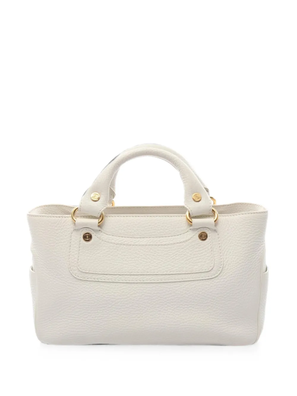 Celine Pre-Owned 2000s Boogie leather tote bag - White