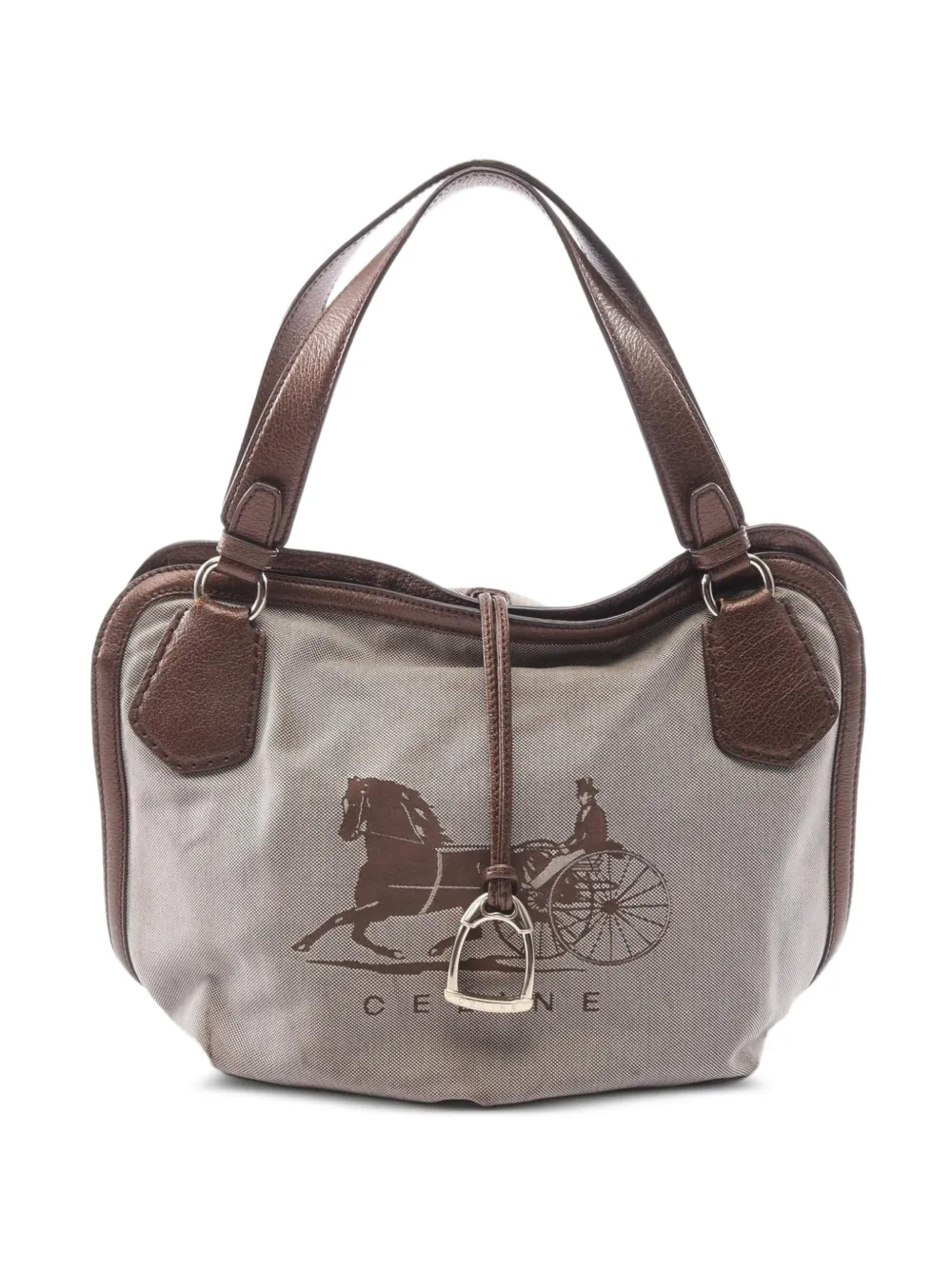 Celine Pre-Owned 2000s carriage-print tote bag - Toni neutri