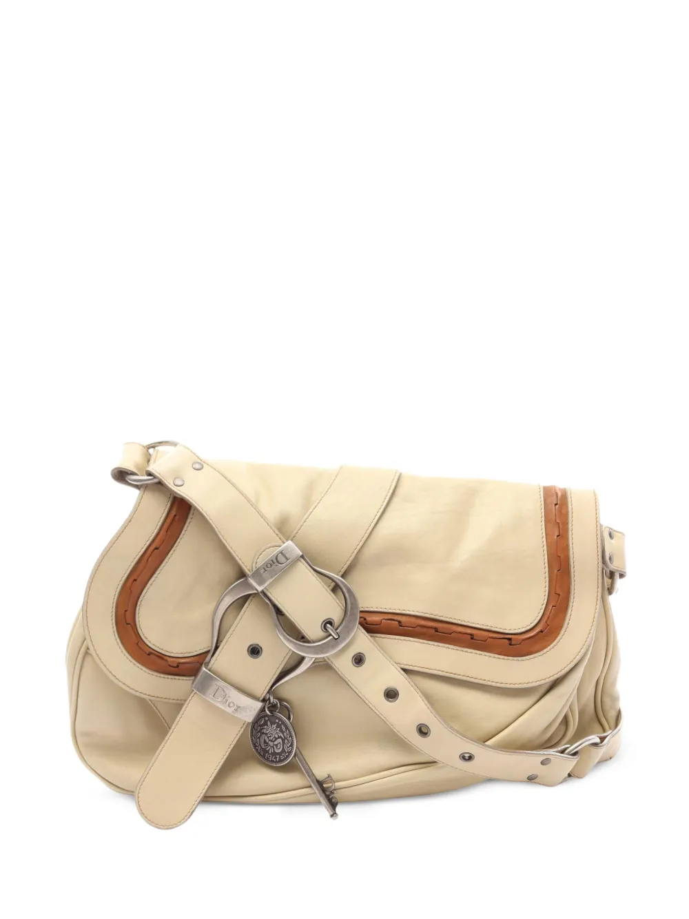 Christian Dior Pre-Owned 2000s Gaucho shoulder bag - Nude