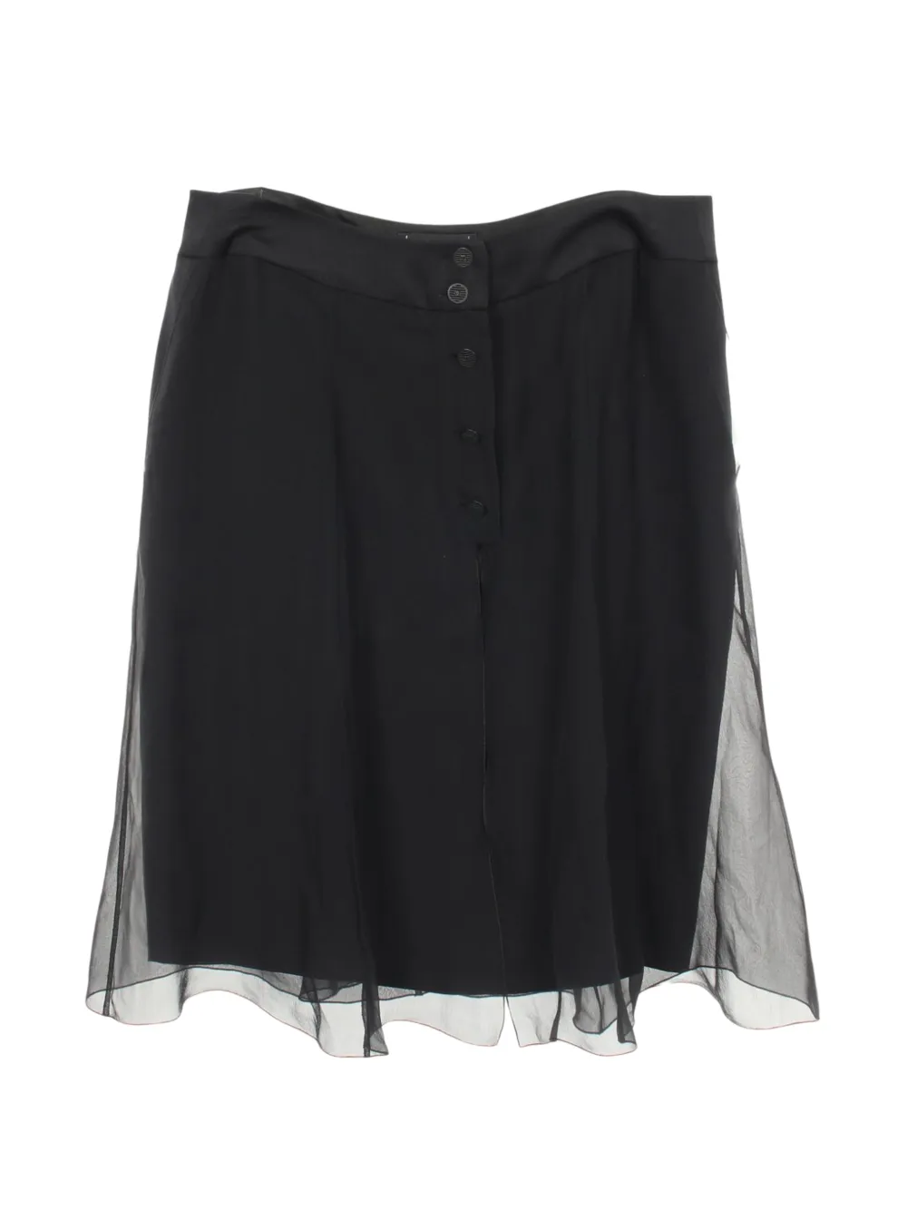 CHANEL Pre-Owned 1986-1988 Cocomark button skirt - Schwarz