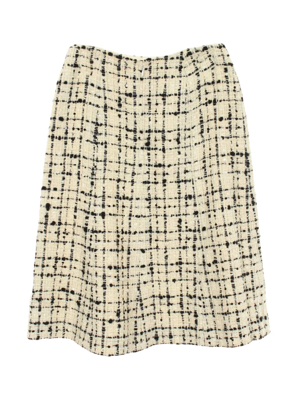 CHANEL Pre-Owned 1986-1988 tweed-construction mini skirt - Toni neutri