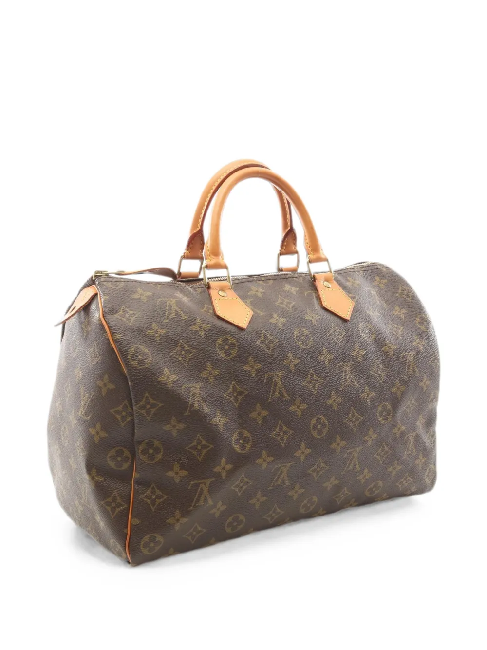 Louis Vuitton Pre-Owned 1995 35 Monogram Speedy leather tote bag - Braun