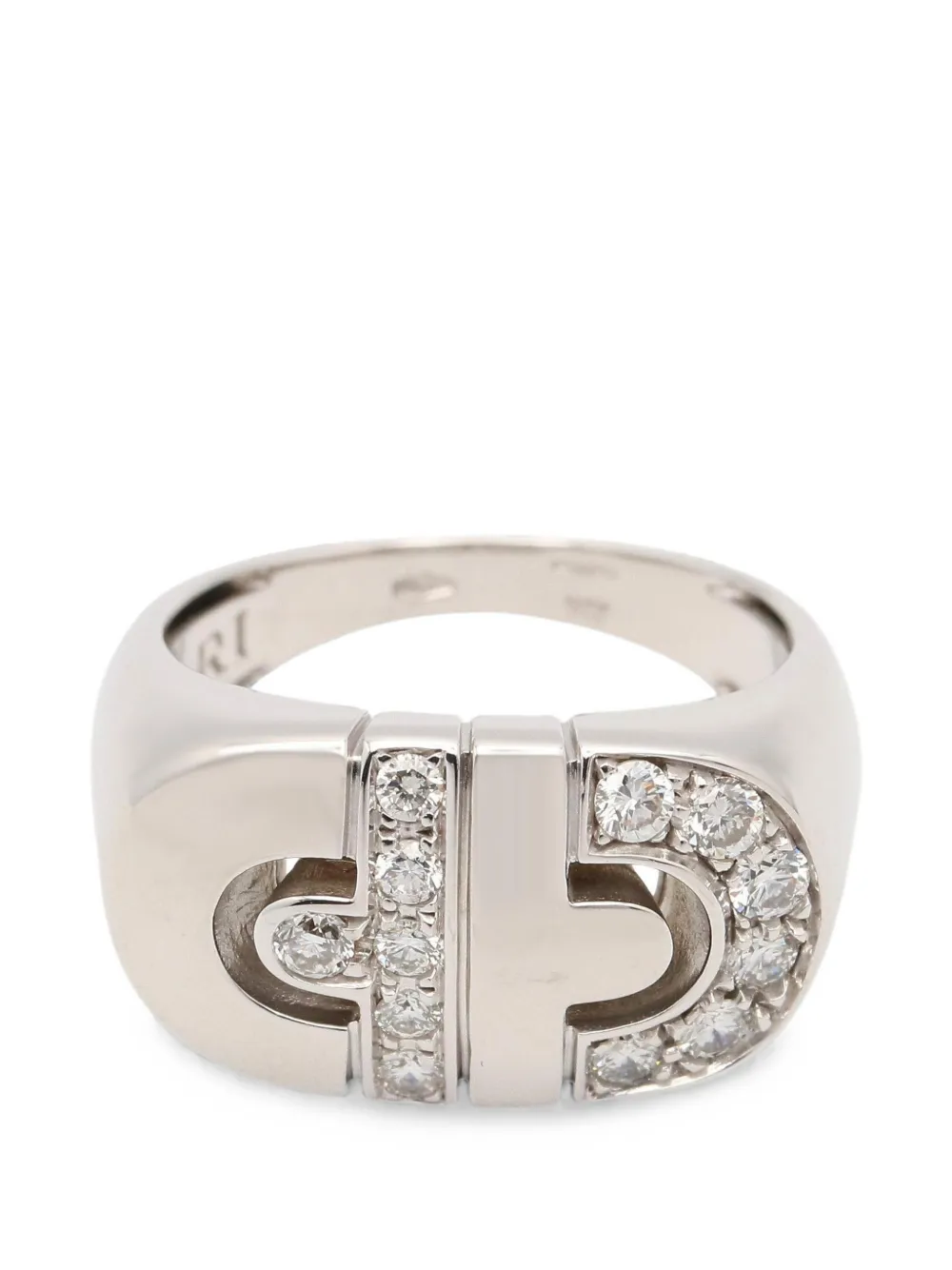 Bvlgari Pre-Owned 2010s Parentesi diamond ring - Silber