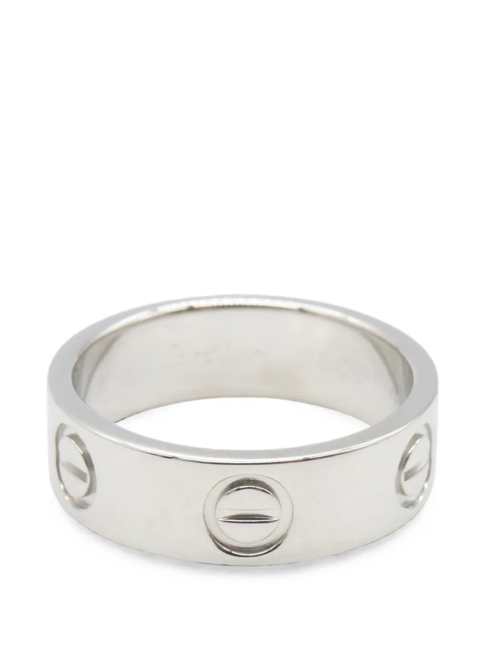 Cartier 2010s Love screw-detail ring - Silber