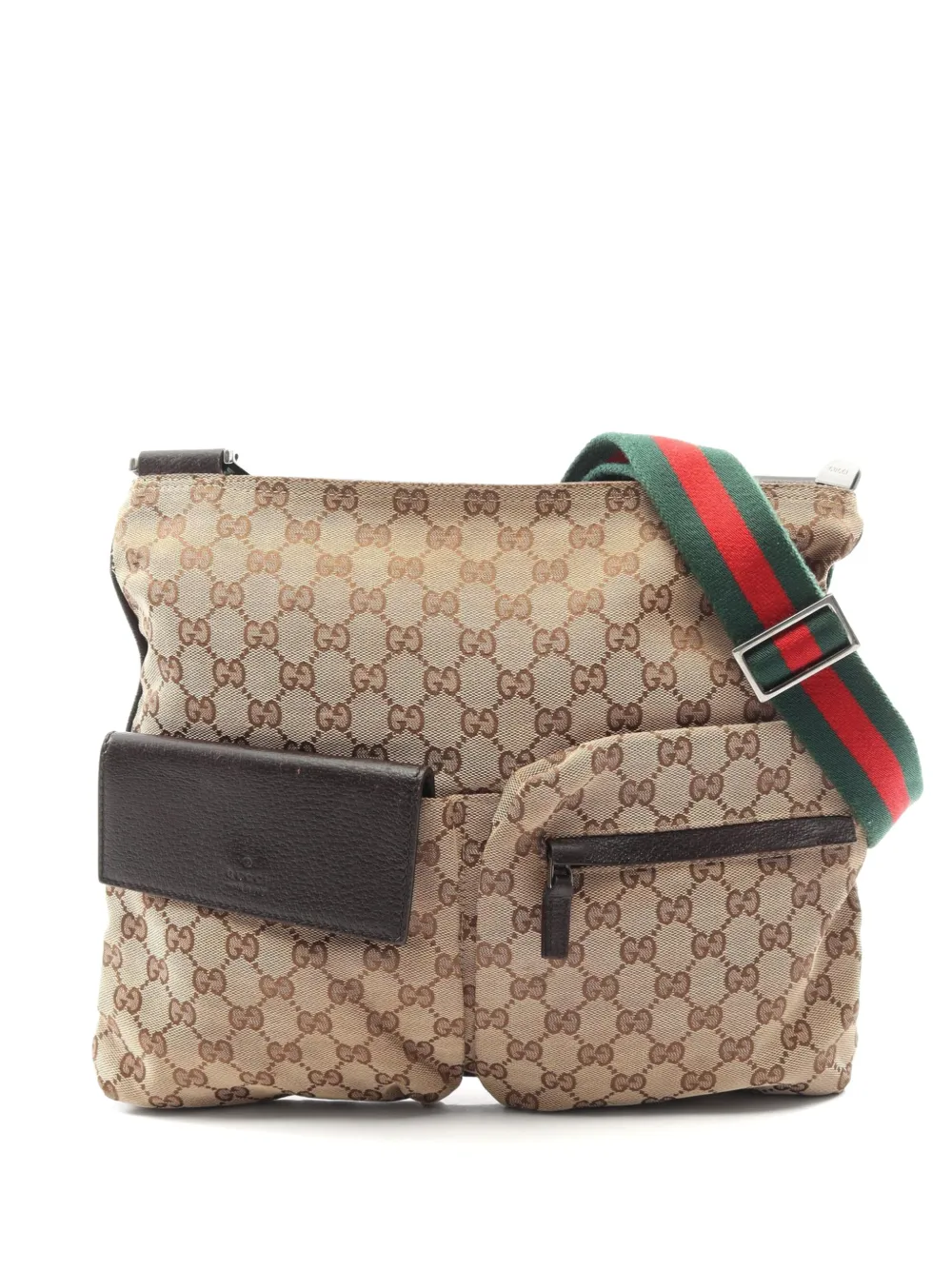 Gucci Pre-Owned 2010s GG canvas Sherry line shoulder bag - Toni neutri