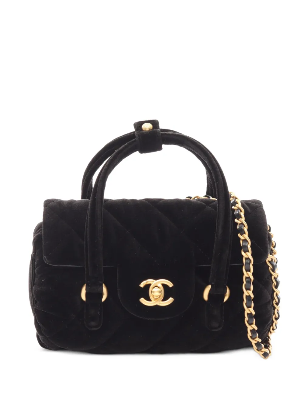 CHANEL Pre-Owned 2021s matelassé chain shoulder bag - Nero