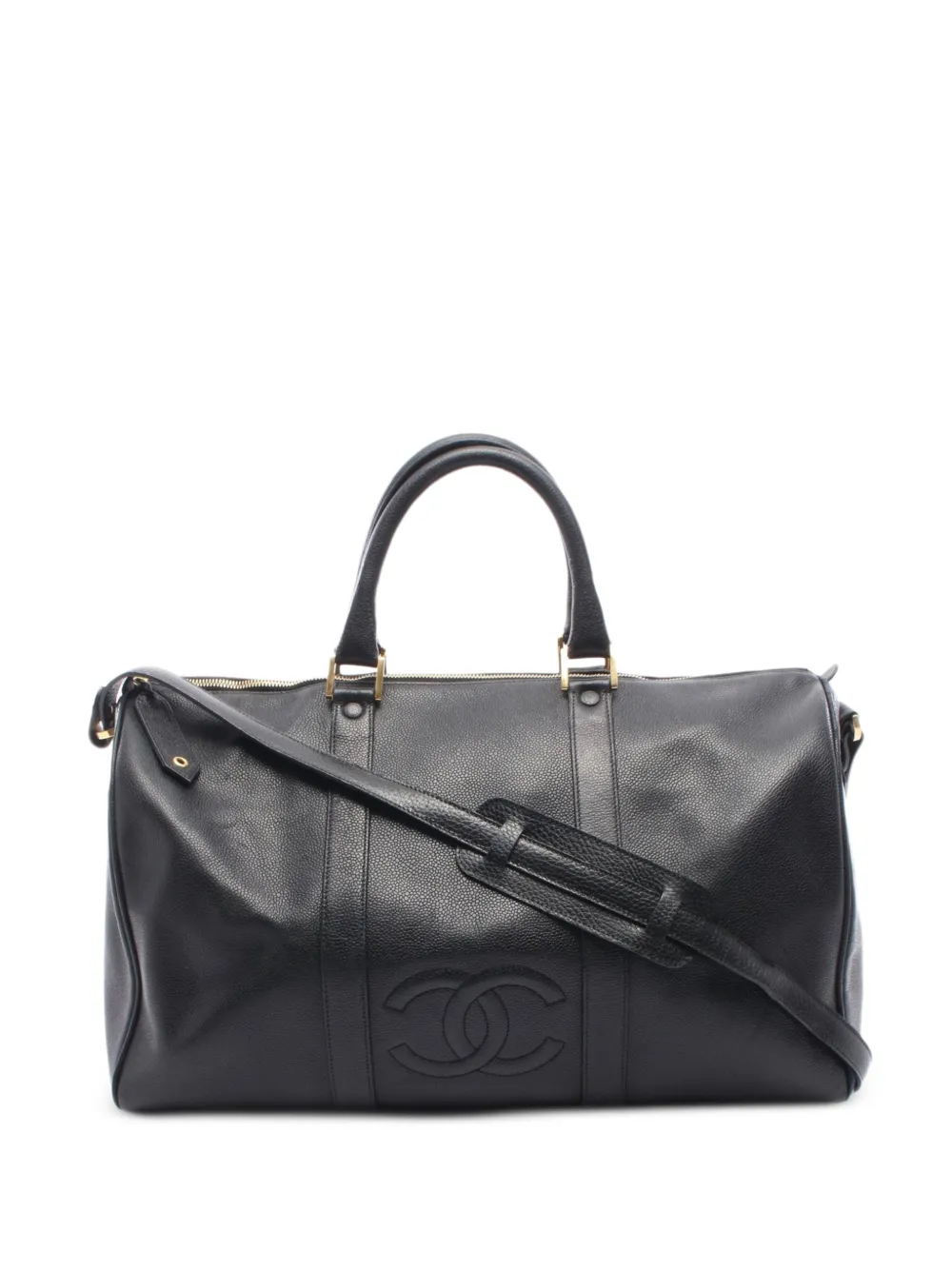 CHANEL Pre-Owned 1996-1997 Coco Mark Boston luggage bag - Nero