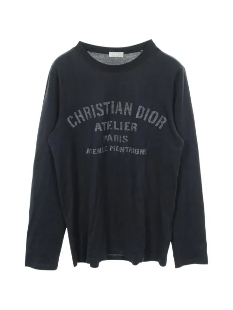 Christian Dior Pre-Owned logo-print long-sleeved T-shirt