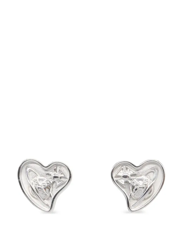 Vivienne Westwood Pre-owned Heart Orb Earrings in Silver