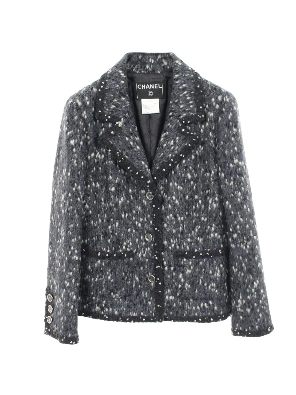 CHANEL Pre-Owned 1986-1988 button-up jacket - Blu