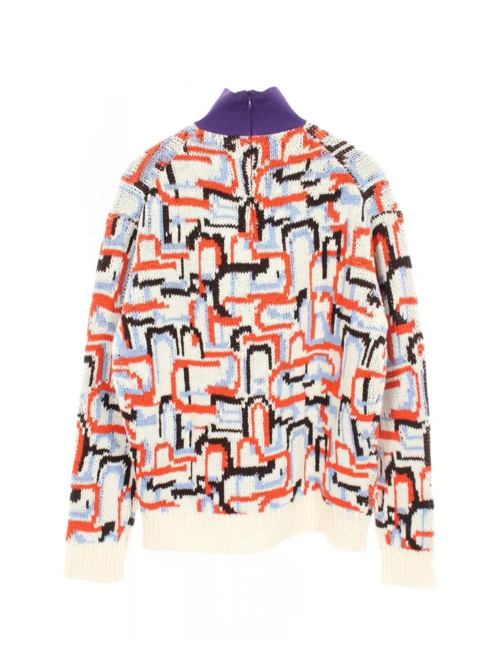 Prada Pre-Owned 10s geometric-motif sweater - Weiß