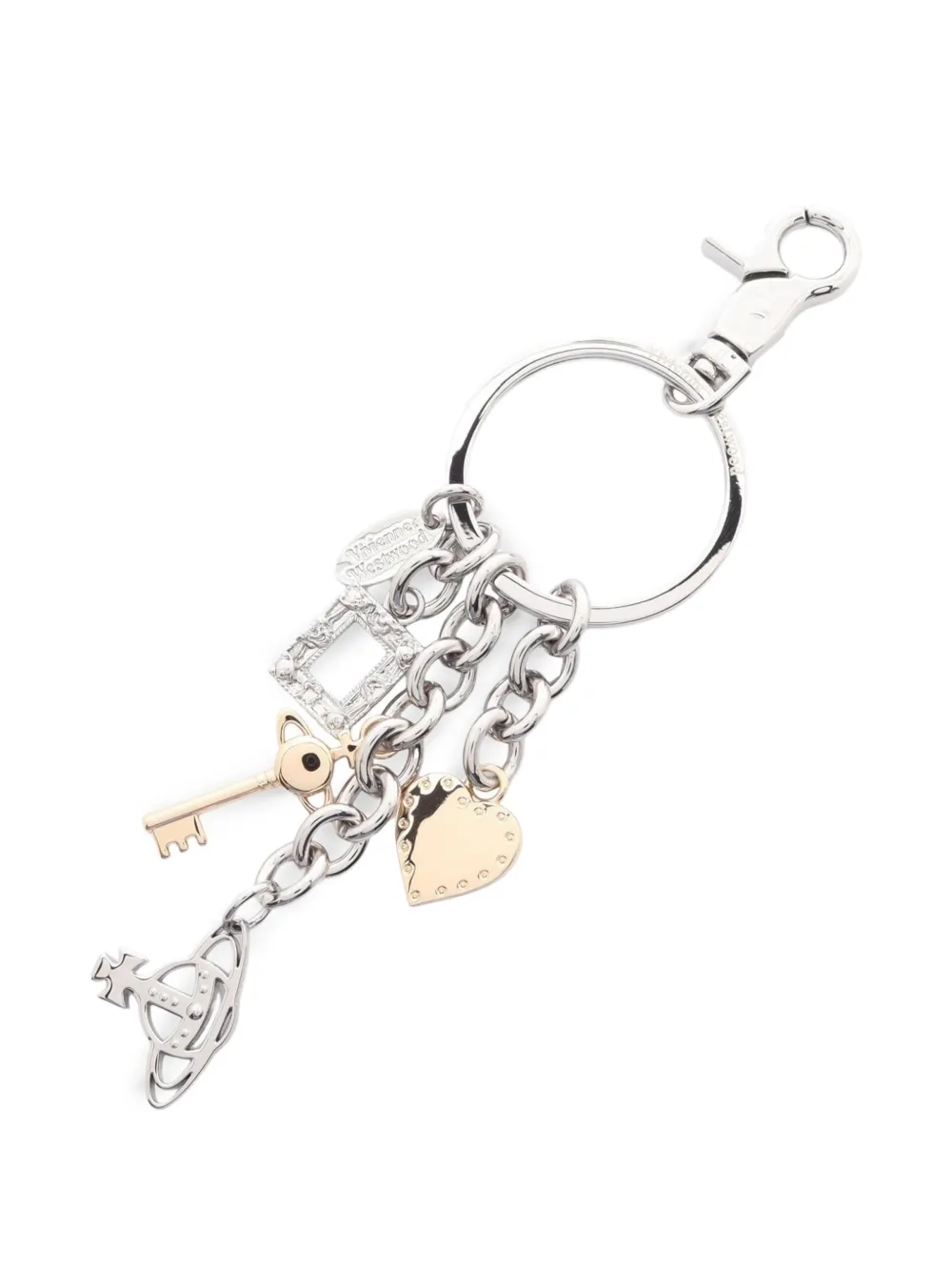 Vivienne Westwood Pre-Owned Orb charm keyring - Argento
