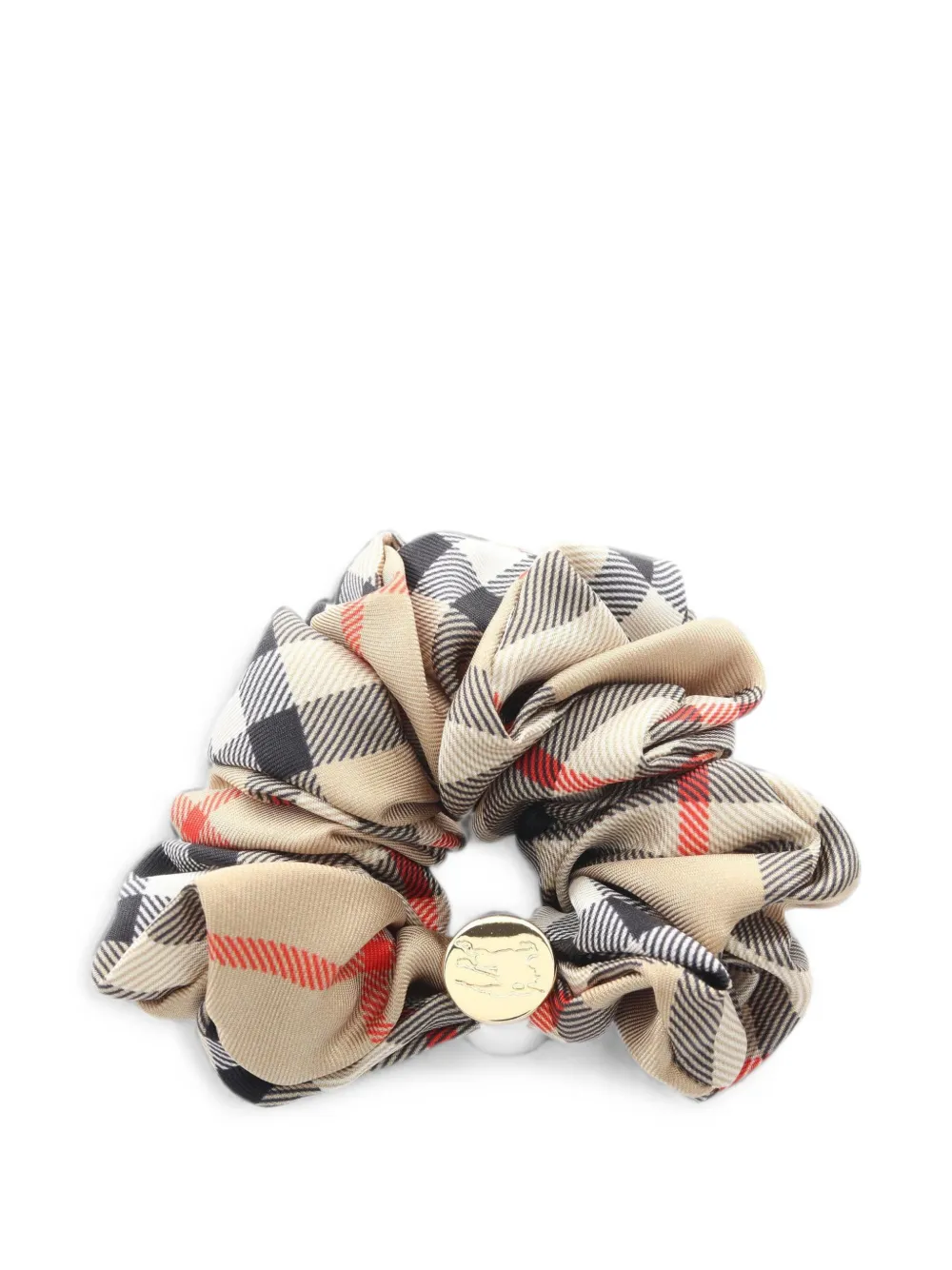 Burberry Pre-Owned 2020s Check scrunchie - Nude