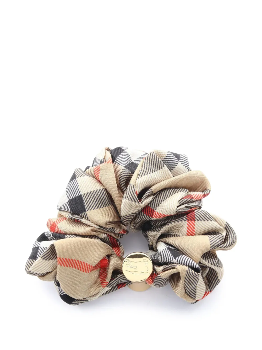 Burberry Pre-Owned 2020s Check scrunchie - Nude