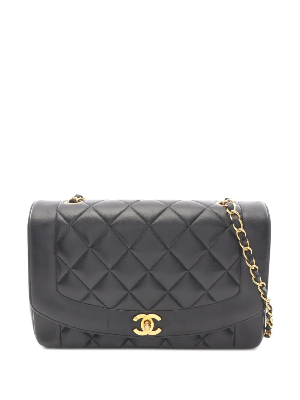 CHANEL Pre-Owned 1991-1994 Matelassé Diana shoulder bag - Nero