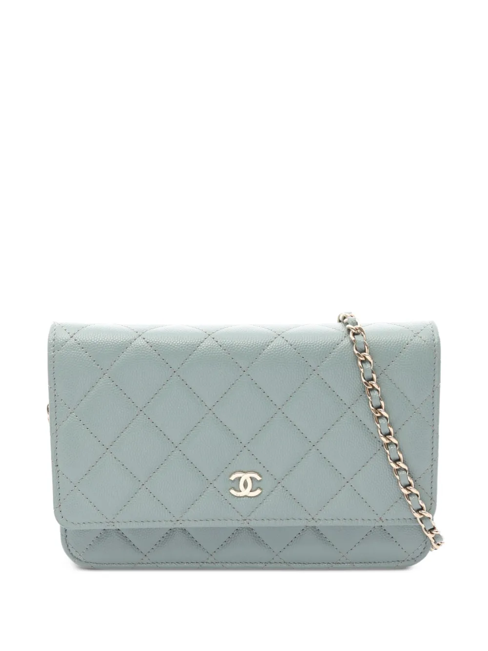 CHANEL Pre-Owned 2021s Matelasse caviar skin shoulder bag - Green