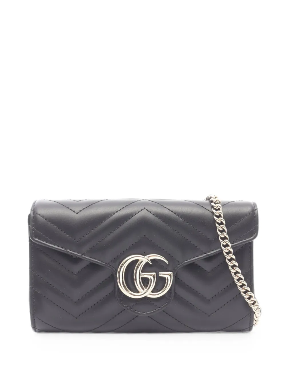 Gucci Pre-Owned 2020s GG Marmont quilted mini bag - Nero