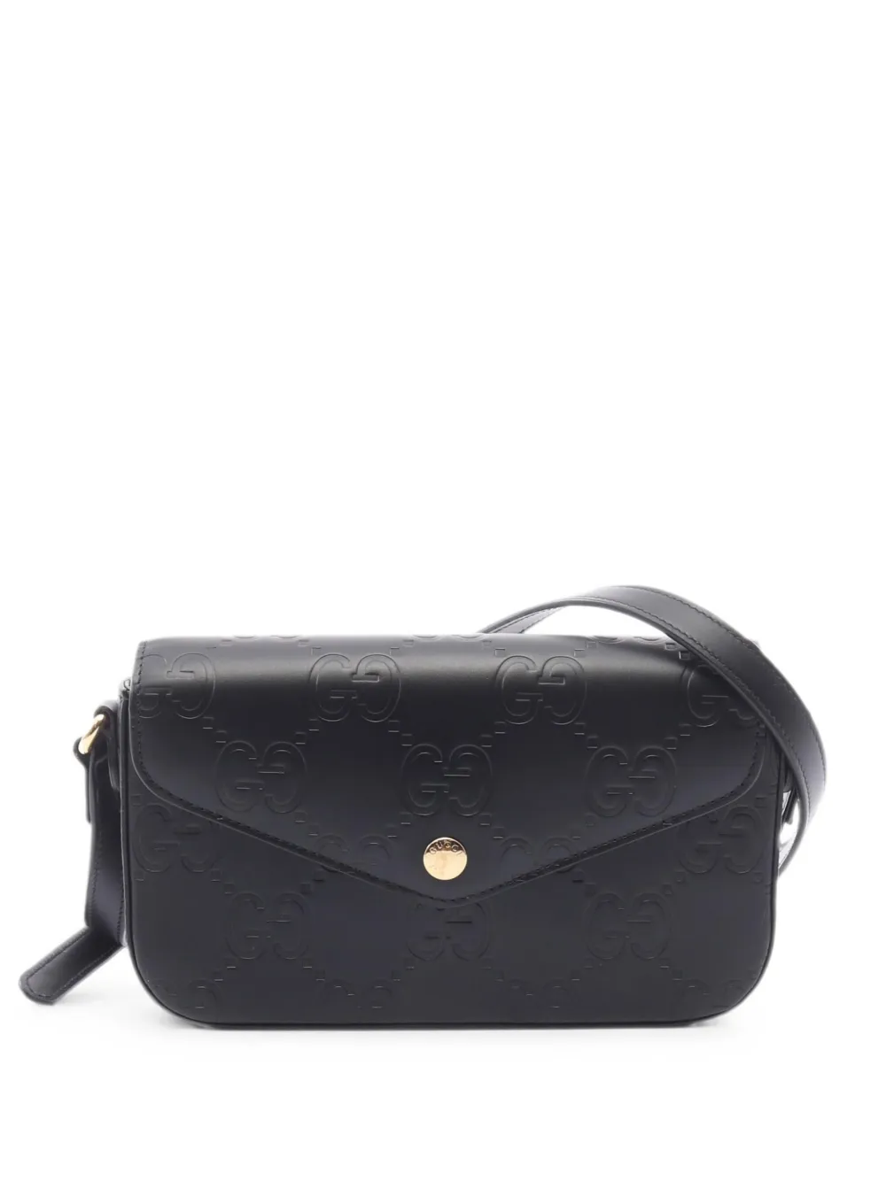 Gucci Pre-Owned 2010s GG super mini shoulder bag - Nero