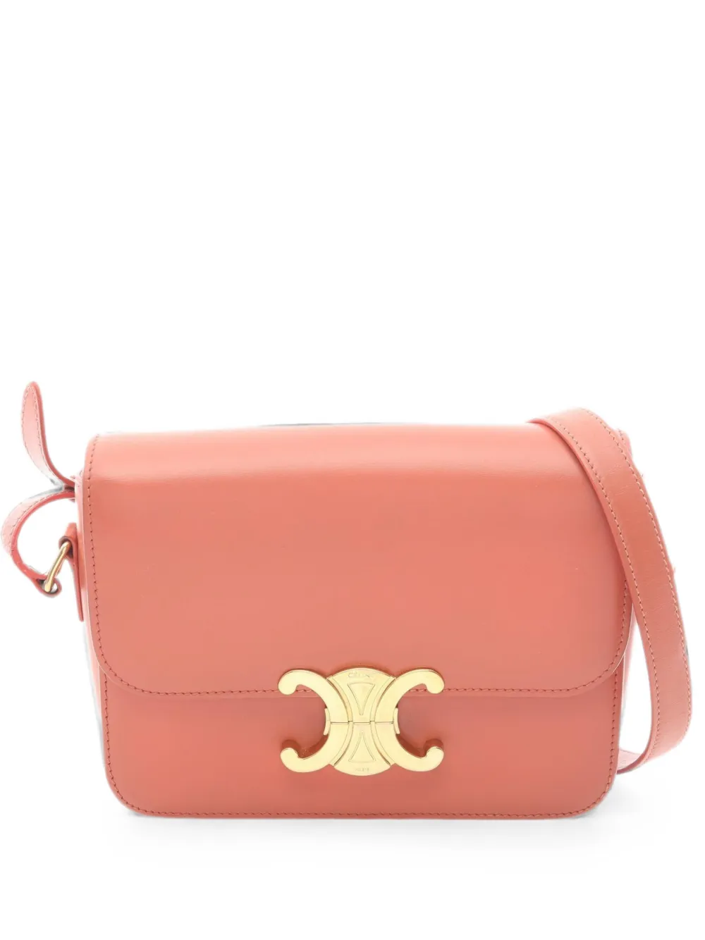 Celine Pre-Owned 2010s Teen Triomphe shoulder bag - Orange