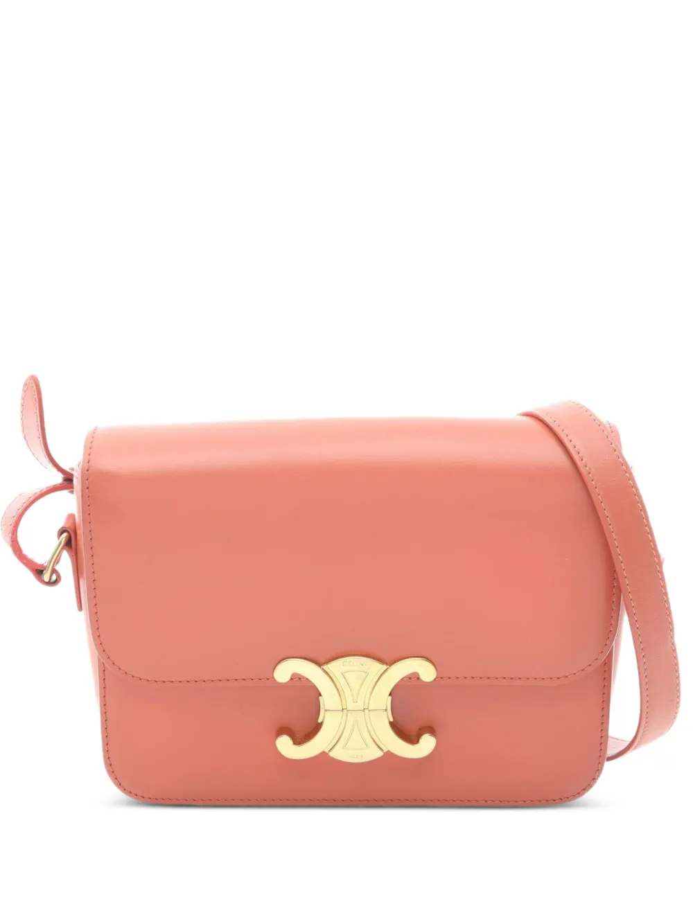 Celine Pre-Owned 2010s Teen Triomphe shoulder bag - Arancione