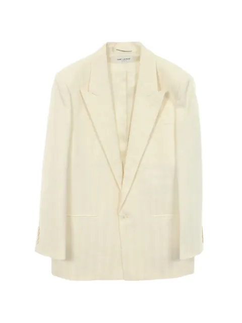 Saint Laurent Pre-Owned single-breasted wool blazer