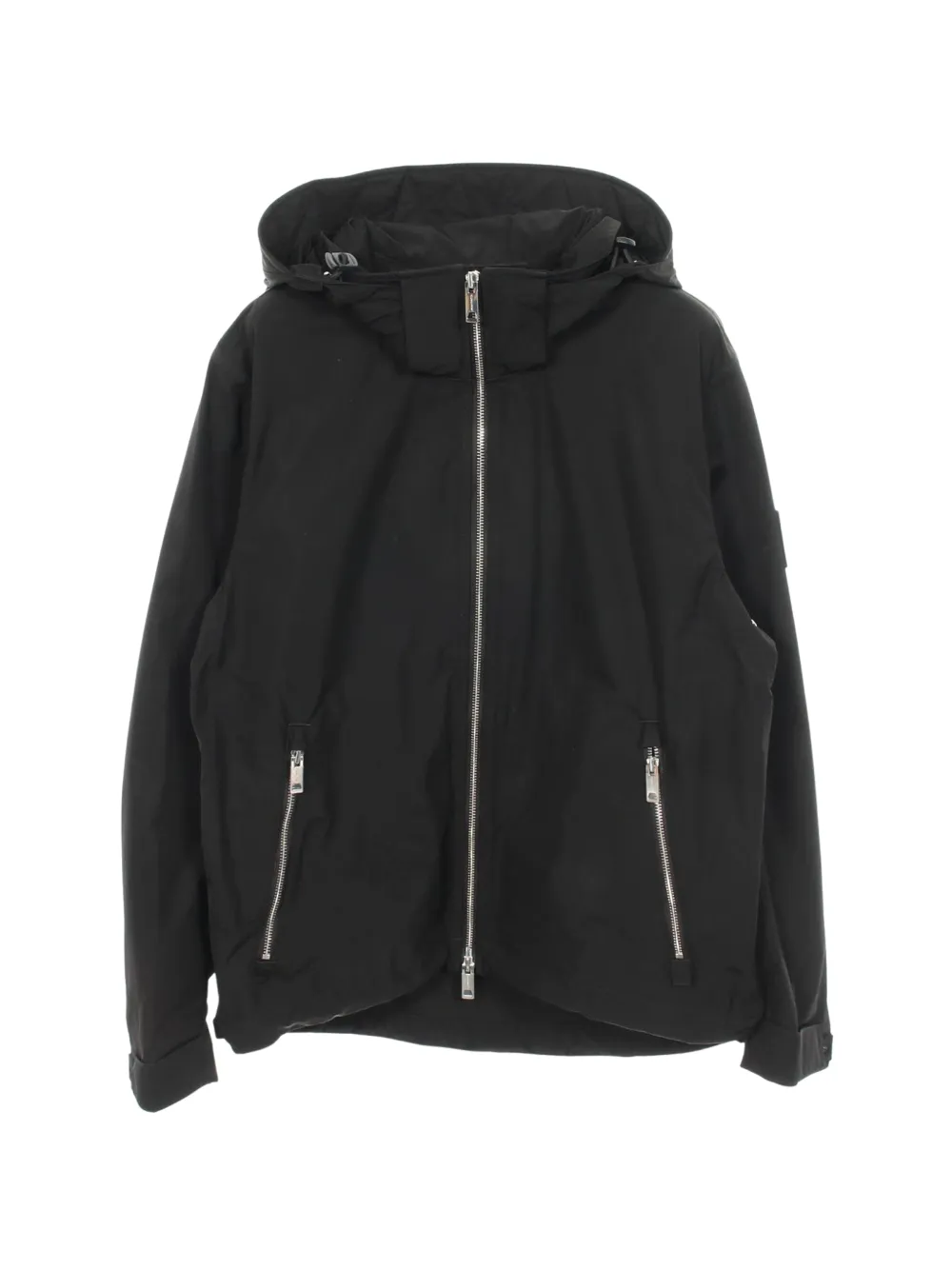 Burberry Pre-Owned Giacca con cappuccio e zip - Nero