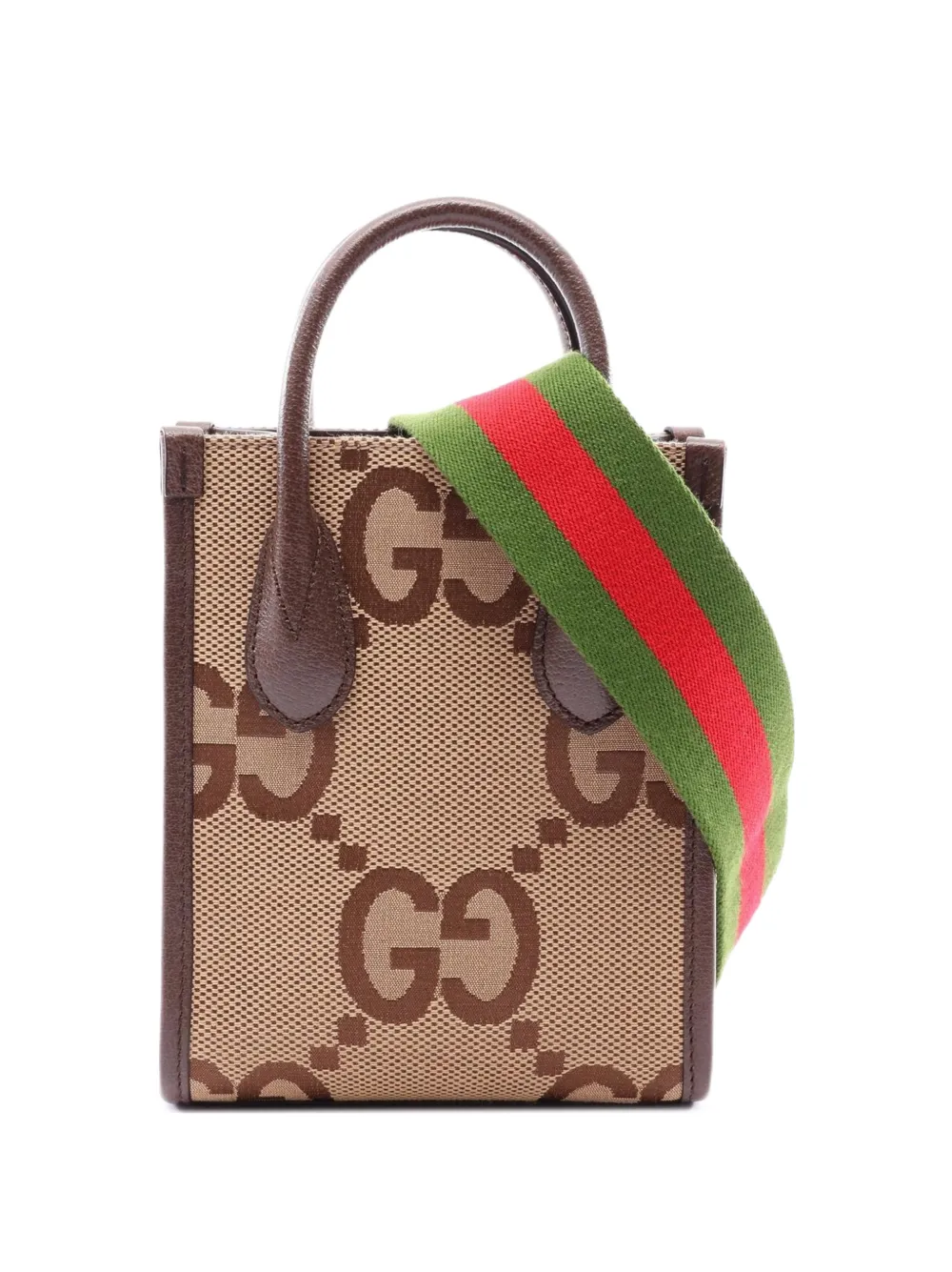 Gucci Pre-Owned 2010s Jumbo GG two-way handbag - Marrone
