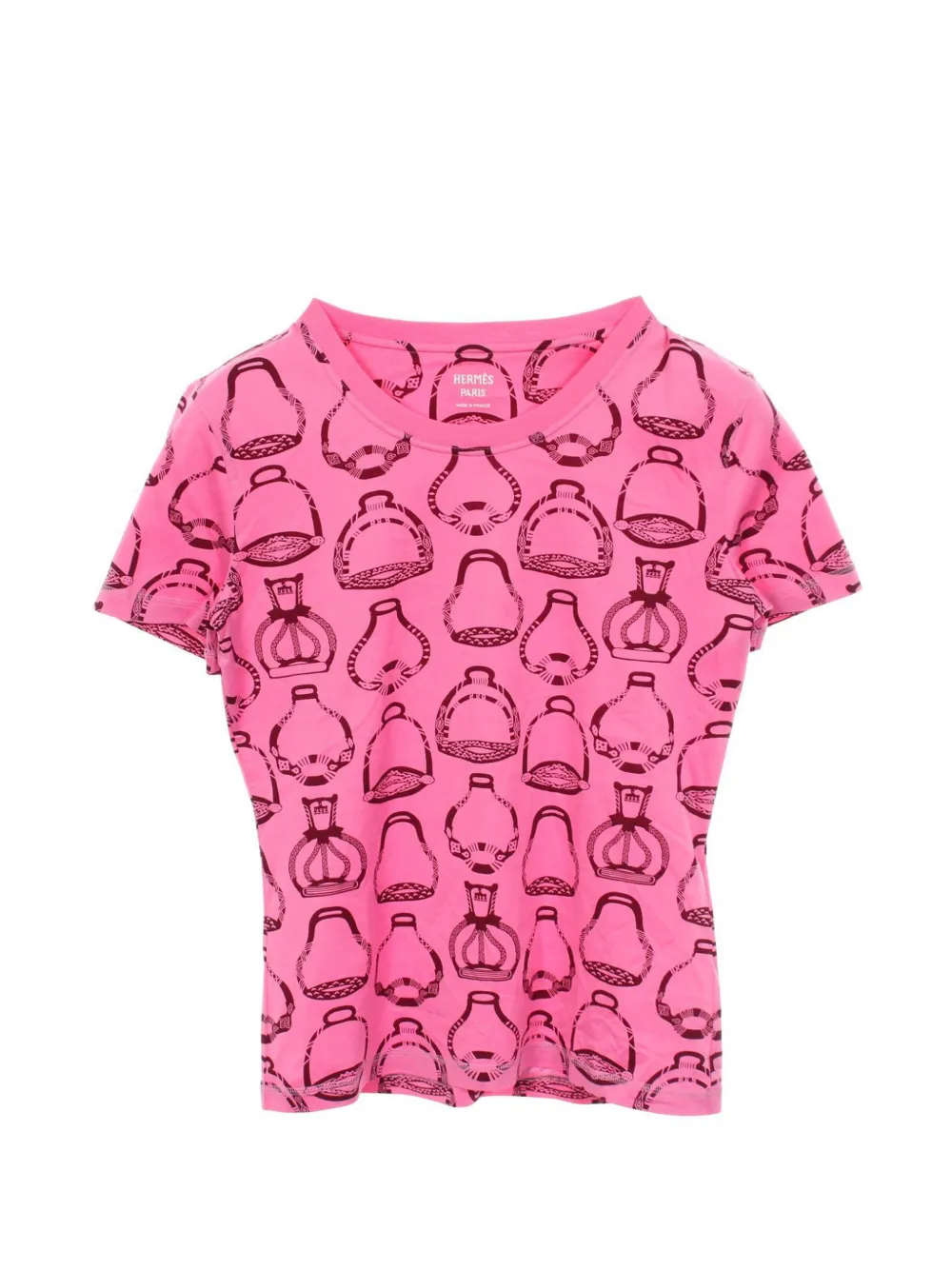Hermès Pre-Owned T-shirt Fantaisie d'Etrier anni 2010 - Rosa