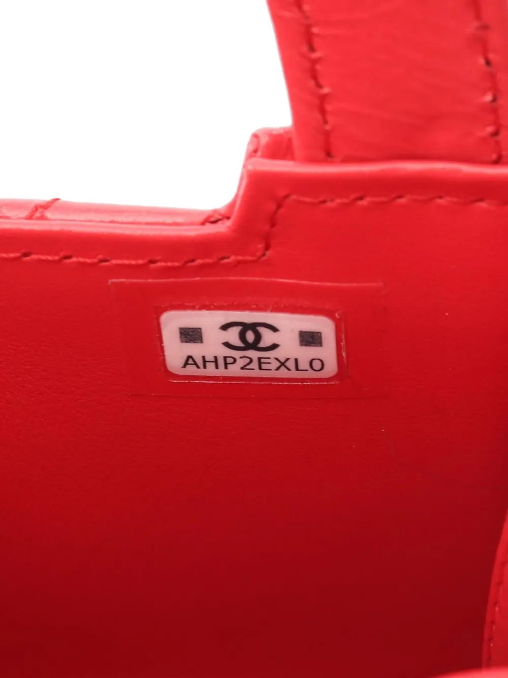 CHANEL Pre-Owned 2021 Matelasse mini-shopper Rood