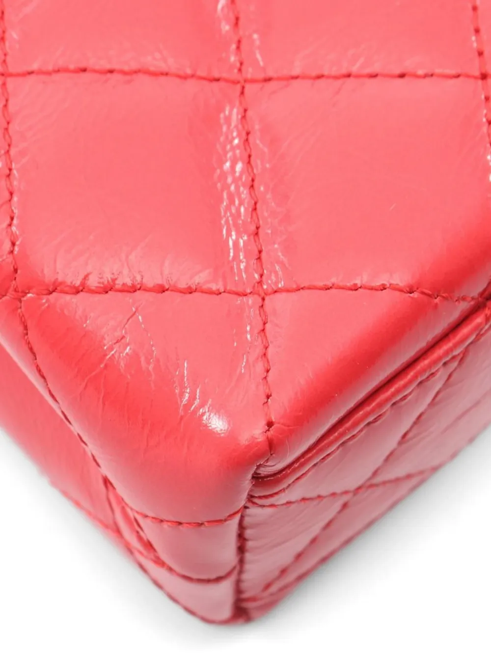 CHANEL Pre-Owned 2021 Matelasse mini-shopper Rood