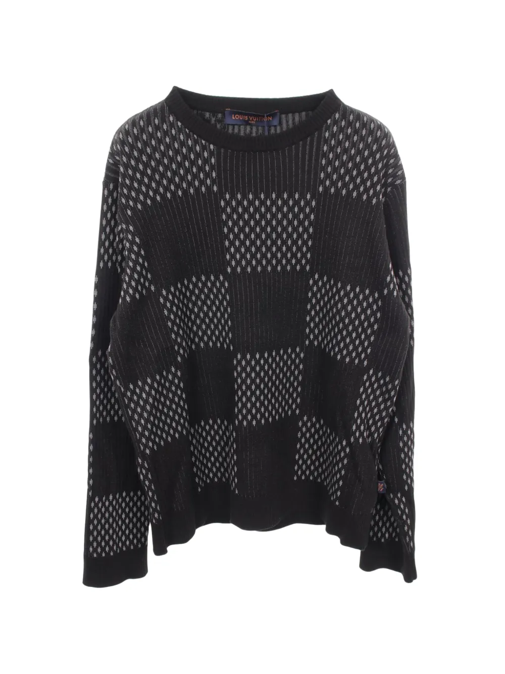 Louis Vuitton Pre-Owned 2010s Distorted Damier sweater - Nero