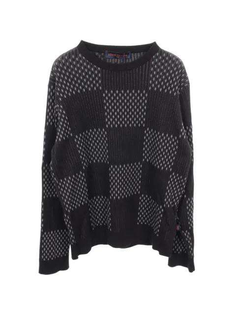Louis Vuitton Pre-Owned 2010s Distorted Damier sweater