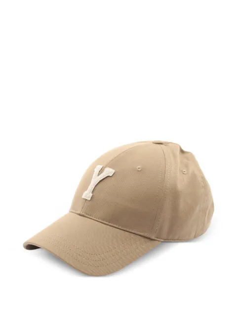 Saint Laurent Pre-Owned 바시티 로고 패치 캡 모자
