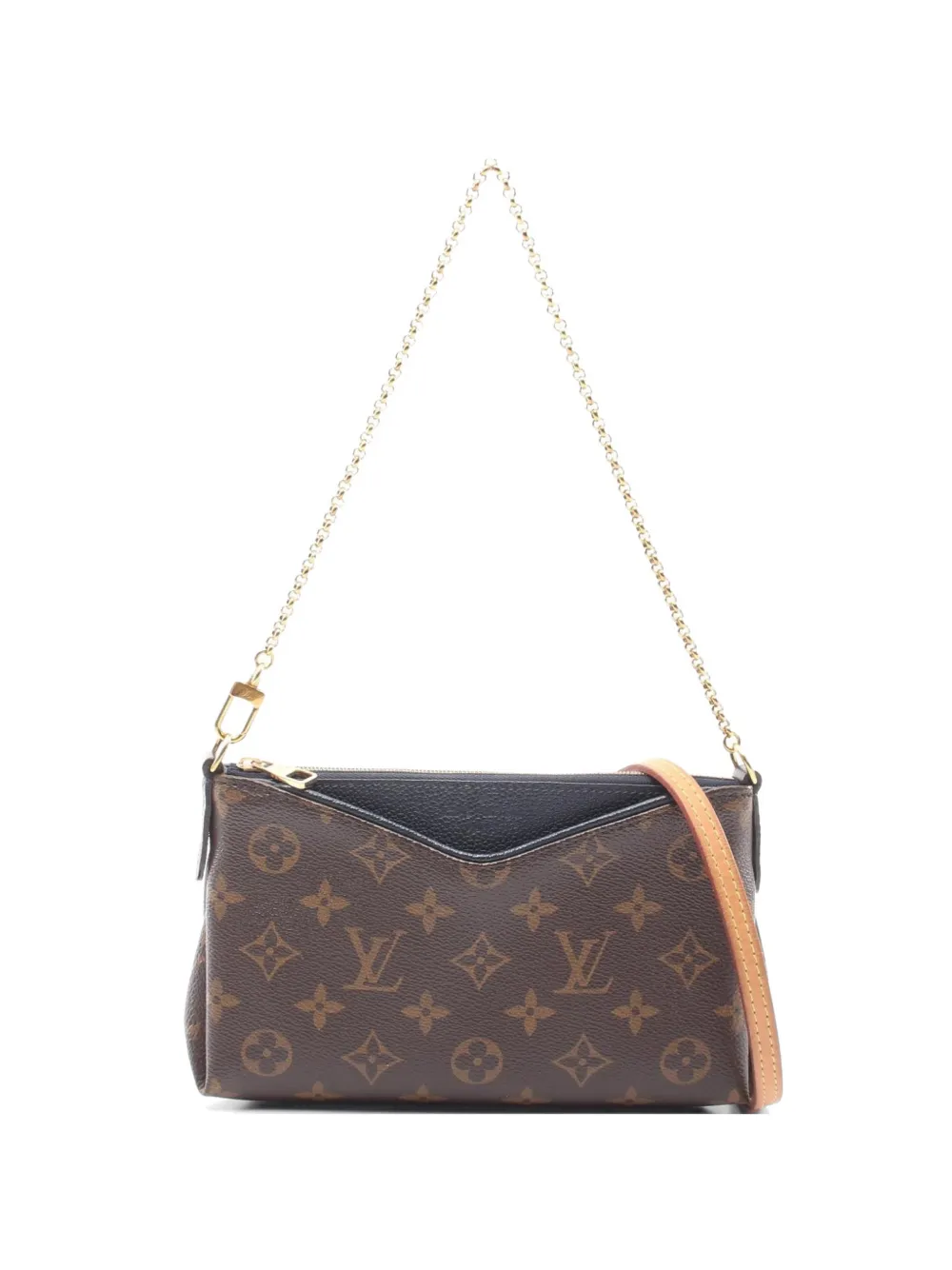 Louis Vuitton Pre-Owned 2018 Pallas Monogram clutch bag - Braun