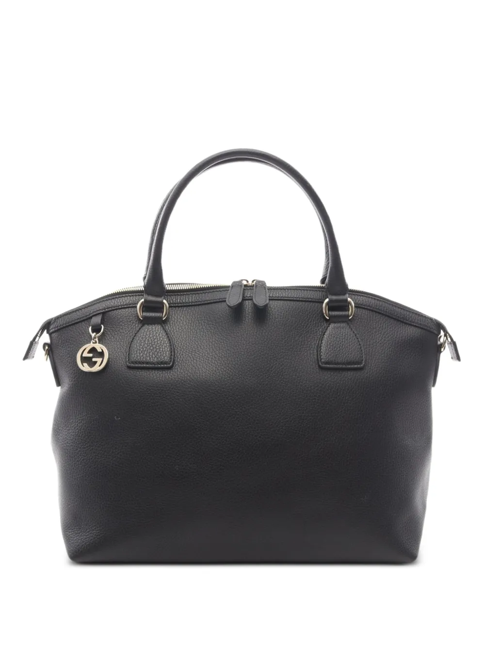 Gucci Pre-Owned 2010s Interlocking G-charm two-way handbag - Nero
