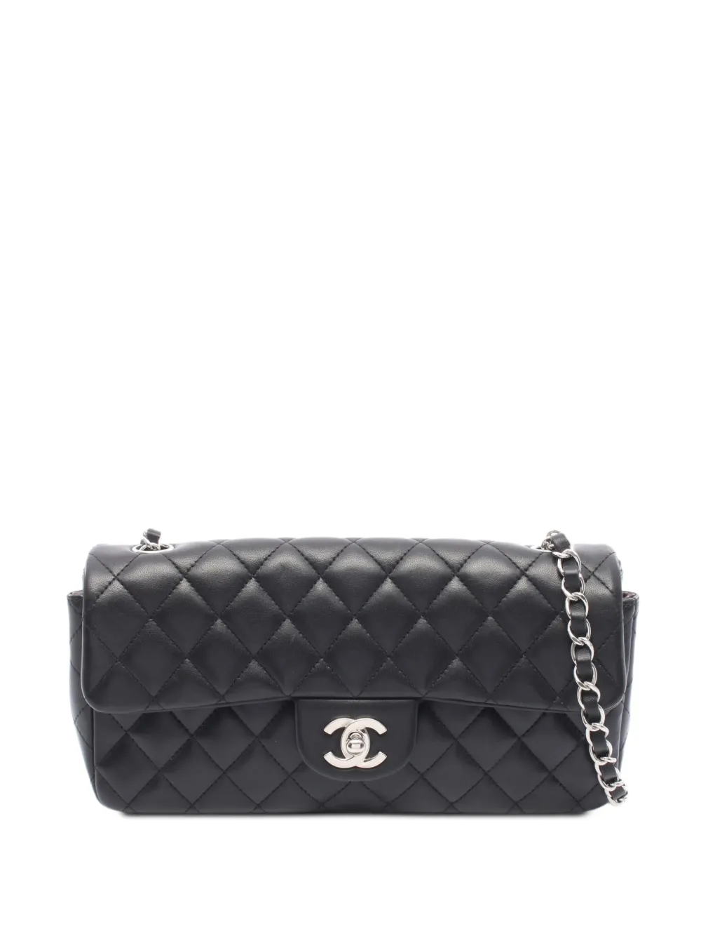 CHANEL Pre-Owned 2008-2009 Matelassé East-West bag - Nero
