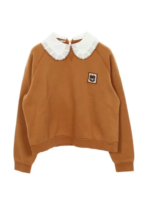 Miu Miu Pre-Owned 2010s logo-patch sweatshirt
