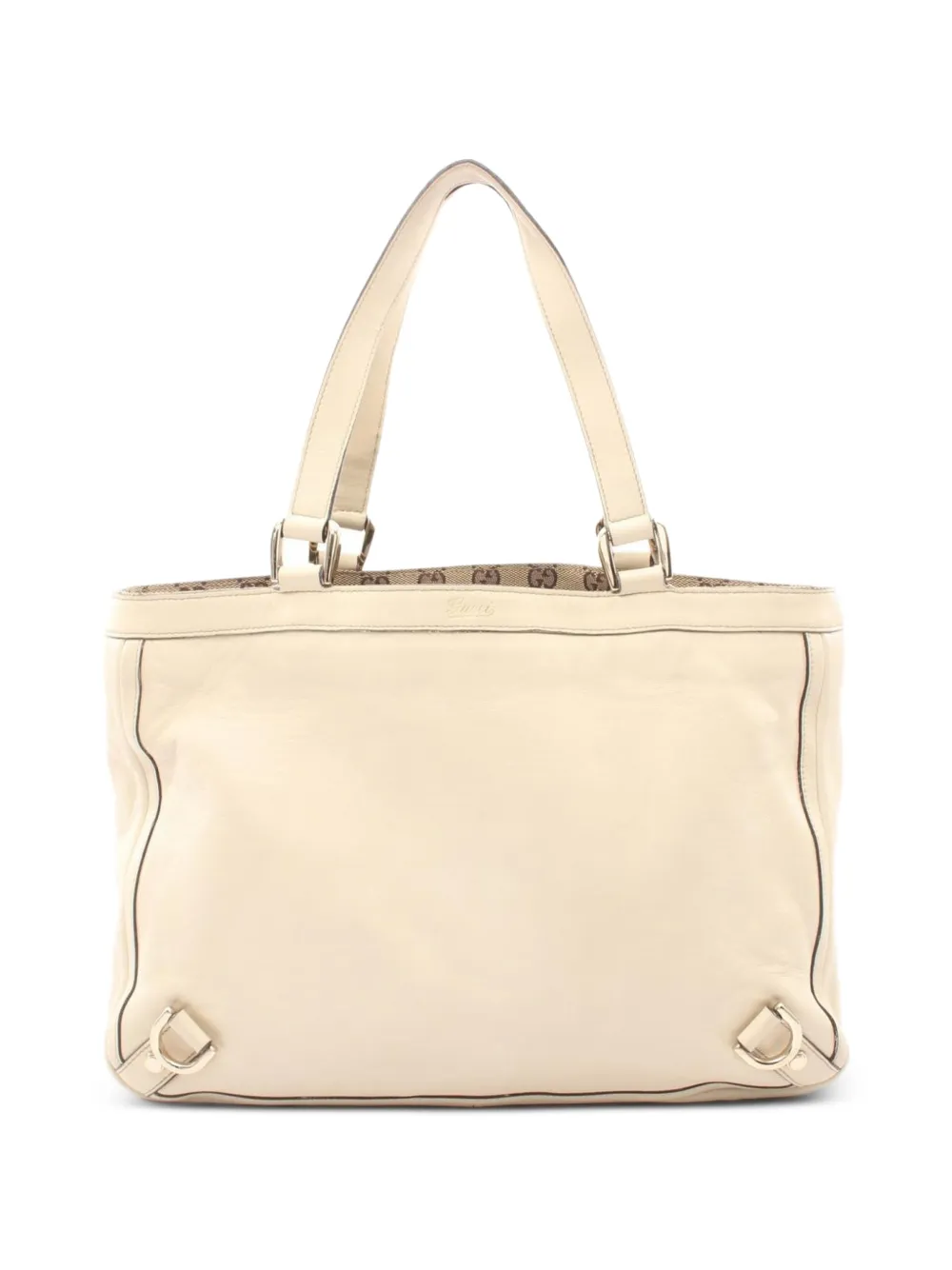 Gucci Pre-Owned 2000s Abbey leather tote bag - Toni neutri