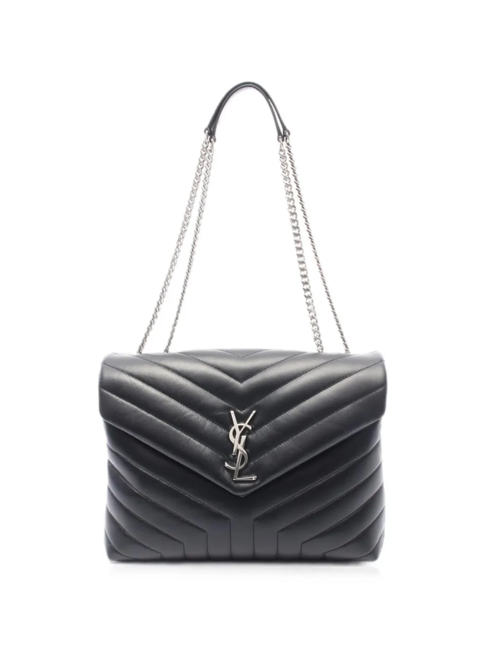 Saint Laurent Pre-Owned 2010s Lulu Medium chain shoulder bag - Nero